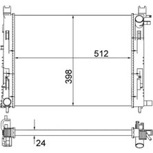 Mahle CR2166001S Motor Radyatoru 214100078R 8660003460