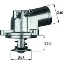 Mahle TI2187 Termostat 00A121113 1112030875 1612033775