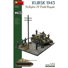 Miniart 36062 1:35 Kursk 1943. Pz.kpfw. Iv Sahada Onarım Maket Kiti Big Set