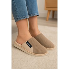 Wordex AR-060 Unisex Kadife Kumaş Içi Kürklü Kışlık Ev Terliği