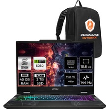 MSI Msı Cyborg 15 Intel Core I7 13620H 40GB 2tb SSD RTX5060/8GB 15.6" Fhd 144Hz Fdos Taşınabilir Bilgisayar & Per4 Çanta B13WFKG490XTRP328