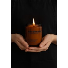 Basement : Odor Eliminator : Amber Cam Kavanozda : Kokulu Soya Mum (Özel Karışım, Lavanta, Şampanya Aroması)