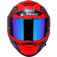 Ls2 Storm 2 Faster Full Face Motosiklet Kaskı Gökkuşağı Vizörlü