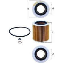 Mahle OX387D Yag Filtresi 11427541827 11427566327 11427854049