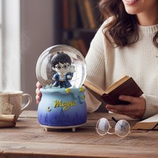 Keyfim Shop Büyülü Kar Küresi - Sihirli Okul Temalı Büyük Boy Püskürtmeli Müzikli Işıklı Dekoratif Figür