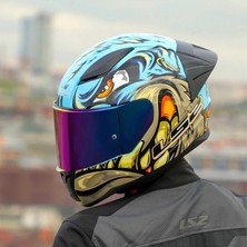 Ls2 Rapid 2 Neo Full Face Motosiklet Kaskı Şeffaf + Gökkuşağı Vizörlü