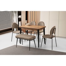 Erezoğulları Mobilya Milano Suna Banklı Mdf Mutfak Masa Sandalye Takımı 60X100