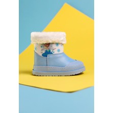 Limoya Elea Mavi Çizgi Karakter Baskılı Içi Kürklü Bebe Bot