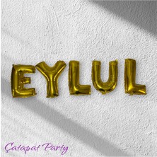 Sinda Folyo Balon Seti - Kişiye Özel Harf Folyo Balon Seti - Gold Rengi - 40 cm