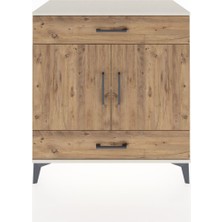 Dienni Hyperion Şifonyer 2 Raflı 2 Çekmeceli 2 Kapaklı 88X44X96 Aytaşı-Çam