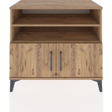 Dienni Hyperion Şifonyer 3 Raflı 2 Kapaklı 88X44X80 Çam-Çam