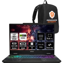 MSI Msı Cyborg 15 i7 13620H RTX 5060 8GB 40GB RAM 512GB SSD 15.6" FHD 144Hz Win11 Pro B13WFKG490XTRP446 Gaming Laptop + Per4 Çanta