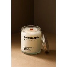Basement : Cinnamon Apple : Cam Kavanozda Kokulu %100 Soya Mum (Elma, Tarçın)