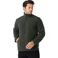 Crozwise Haki Erkek Tam Fermuarlı Polar / Sweat - 6055-04