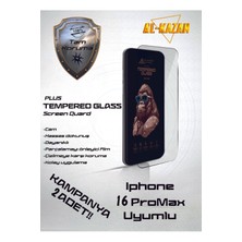 ProPice iPhone 16 Promax Şeffaf Kırılmaz Ekran Koruyucu (2'li Paket)Ultra Ince, Anti Çizik&darbeye Dayanıklı