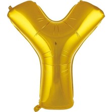 Sinda Y- Harfi Folyo Balon Gold Rengi 76 cm