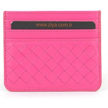 Ziya, Unisex Hakiki Deri Kartlık 1539852Z06 Fuşya