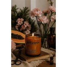 Basement : Pink Papaya : Amber Cam Kavanozda : Kokulu Soya Mum (Papaya Tohumu, Kiraz Çiçeği, Şakayık)