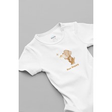 Overoz Bee Happy Yazılı Bebek Zıbın 5914