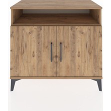 Dienni Hyperion Şifonyer 2 Raflı 2 Kapaklı 88X44X80 Çam-Çam