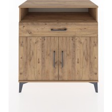 Dienni Hyperion Şifonyer Tek Raflı Tek Çekmeceli 2 Kapaklı 88X44X96 Çam-Çam