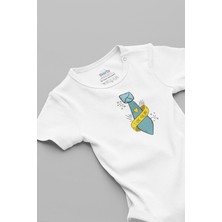 Overoz Organik %100 Pamuk I Love You Dad Baba Baskılı Bebek Body Çıtçıtlı Badi Zıbın Tulum 5678