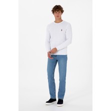 U.S. Polo Assn. Erkek Açık Mavi Straight Fit Jean Pantolon 50316547-DN0021