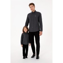 U.s. Polo Assn. Erkek Antrasit Gömlek Desenli 50316559-VR006