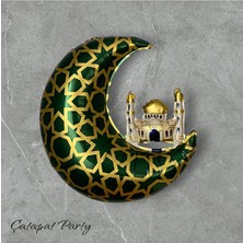 Sinda Hoşgeldin Ya Şehri Ramazan Folyo Balon -Ay ve Kabe Temalı  65.5×63 cm