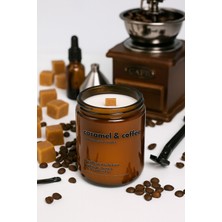 Basement : Caramel & Coffee : Amber Cam Kavanozda : Kokulu Soya Mum (Karamel, Kahve)