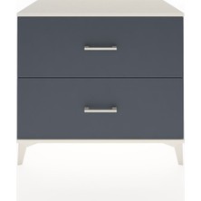 Dienni Hyperion Şifonyer 2 Çekmeceli 88X44X80 Aytaşı-Antrasit