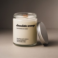 Basement : Chocolate Orange : Cam Kavanozda Kokulu %100 Soya Mum (Çikolata, Narenciye, Bitter Esansı)