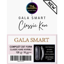 Gala Smart Kare Üst Form Tips Poly Jel Kalıp Çıkarılabilir Gel Tips 120LI 12 Farklı Boy Protez Tırnak Uzatma