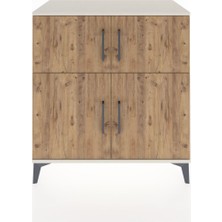 Dienni Hyperion Şifonyer 2 Raflı 4 Kapaklı 88X44X96 Aytaşı-Çam