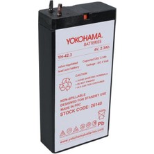 Yokohama Yh-42.3 4 Volt - 2.3 Amper Akü (50X100X22 Mm)