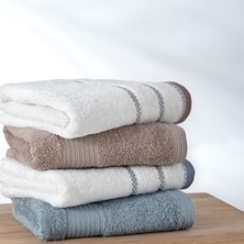 Yataş Harmony 4'lü El / Yüz Havlu Seti - Mavi / Vizon