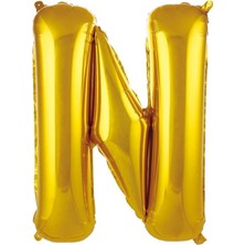 Sinda N- Harfi Foyo Balon Gold Rengi 76 cm