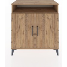 Dienni Hyperion Şifonyer 3 Raflı 2 Kapaklı 88X44X96 Çam-Çam
