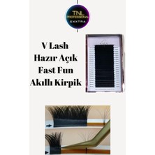 Gala Professi̇onal Tnl Exxtra Ipek Kirpik V Lash 0,7 mm D Kıvrım Mix Kutu Fast Fun Çek Bırak Gala Smart