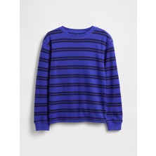 Gap Erkek Çocuk Lacivert Waffle T-Shirt