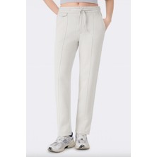 Uniqvibe Organik Pamuklu Taş Renk Kadın Sweatpant