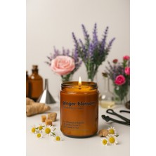 Basement : Ginger Blossom : Amber Cam Kavanozda : Kokulu Soya Mum (Zencefil Çiçeği, Papatya, Lavanta, Gül)