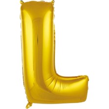 Sinda L-Harfi Folyo Balon Gold Rengi 76 cm