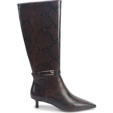 Nine West Shonda4 5pr Kahverengi Kadın Topuklu Çizme