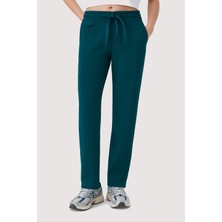 Uniqvibe Organik Pamuklu Petrol Mavisi Kadın Sweatpant