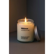 Basement : Hibiscus : Cam Kavanozda Kokulu %100 Soya Mum (Amber Çiçeği, Bergamot, Ylang Ylang, Karamel)