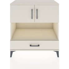 Dienni Hyperion Şifonyer 3 Raflı Tek Çekmeceli 2 Kapaklı 88X44X96 Aytaşı-Aytaşı