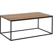 Adore Mobilya Profile Dikdörtgen Orta Sehpa - Koyu Ceviz (Oslo Ceviz) 100X42X60 cm (Gxyxd)