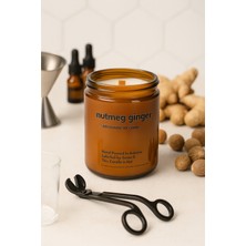 Basement : Nutmeg Ginger : Amber Cam Kavanozda : Kokulu Soya Mum (Zencefil, Hindistan Cevizi, Sandal Ağacı, Sedir Ağacı)