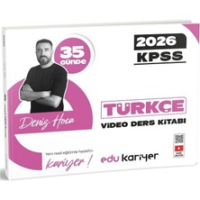 Edu Kariyer 2026 Kpss 35 Günde Türkçe Video Ders Notları Kitabı - Deniz Bozkurt Edu Kariyer